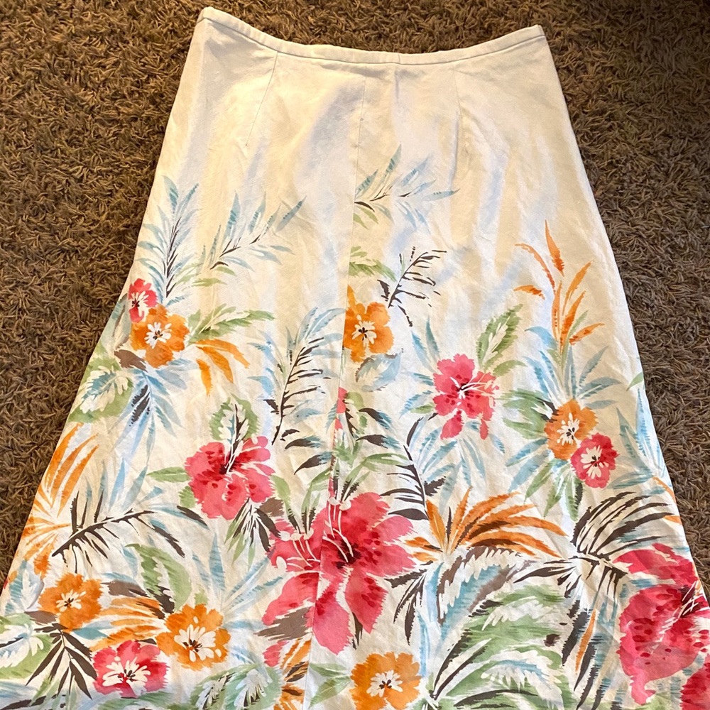 Talbots petites size 14 silk blend skirt